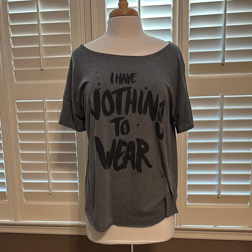 American Eagle Outfitters Gray Graphic T-Shirt Relaxed Fit XL